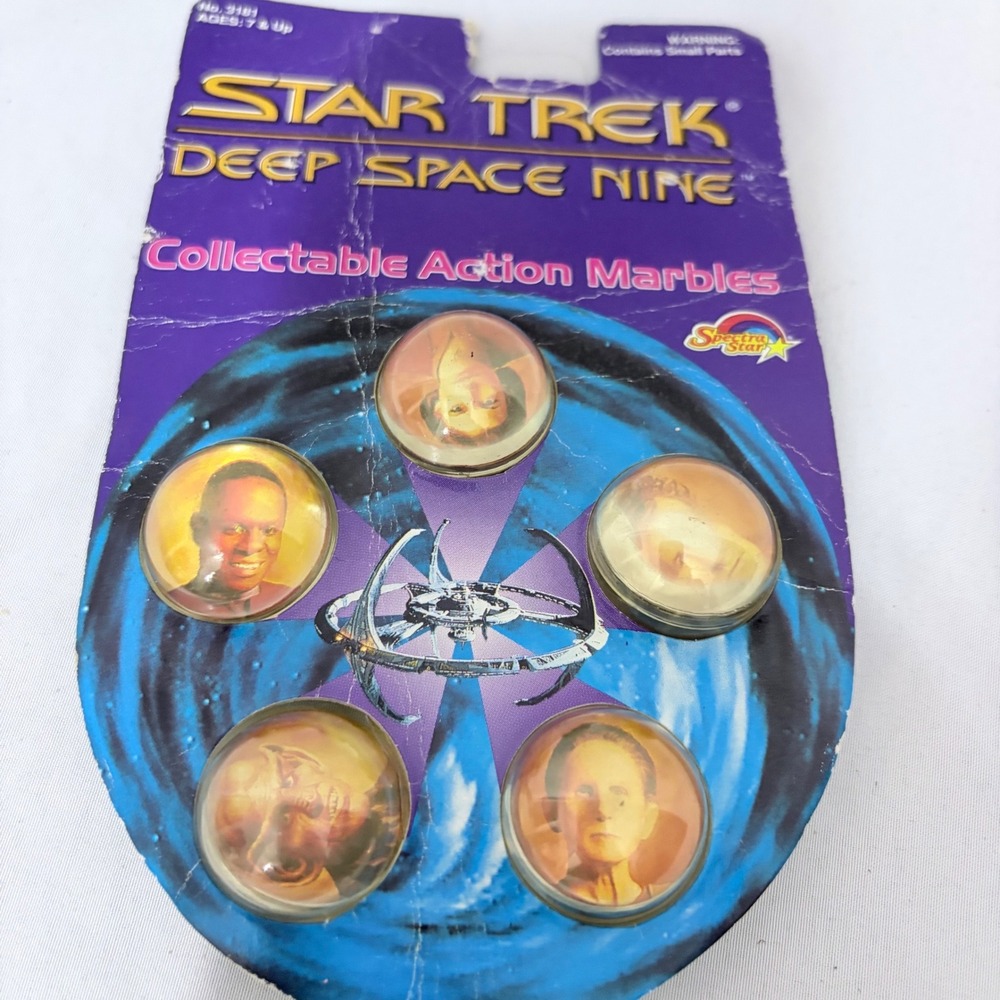 Vintage Star Trek Deep Space Nine Action Marbles Set DS9 Collectible 1990s